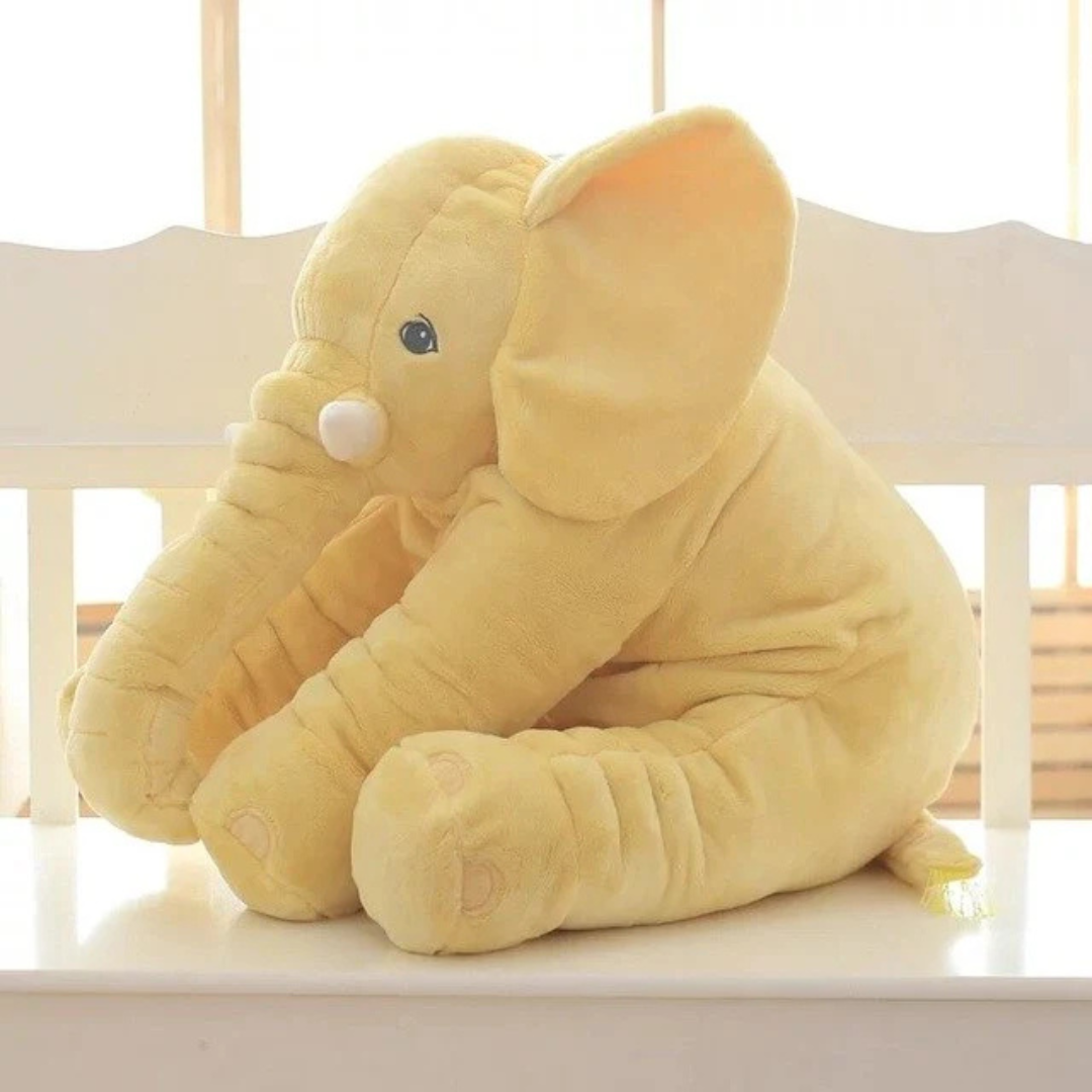 TeddyTrompa™ - Zachte Pluche Olifant Knuffel – Ideaal als Babyknuffel & Slaapkussen