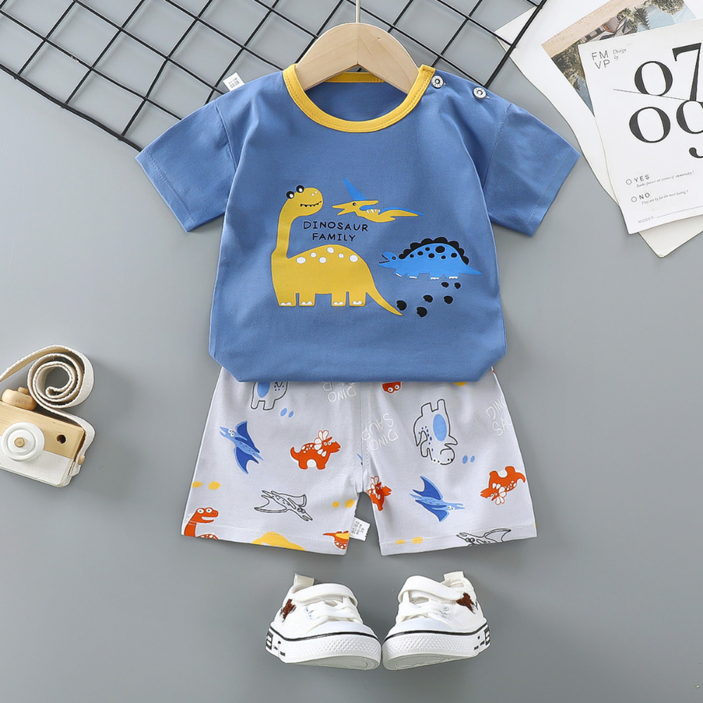 HappySprout – Kinder Zomerset met Cartoonprint