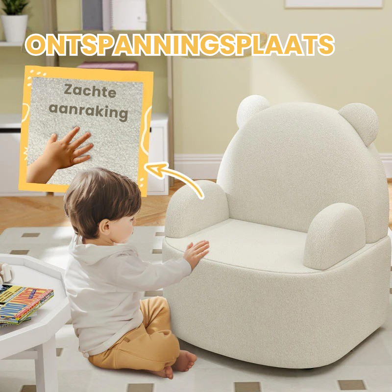 TeddyLounge™ Kinder Berenstoel – Teddy Fleece Armstoel voor Peuters (tot 3 jaar)