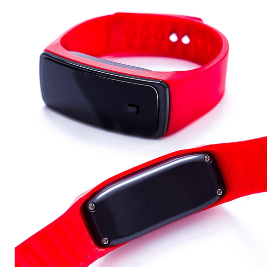 SlimPulse – Ultra Dun LED Sporthorloge met Siliconen Band