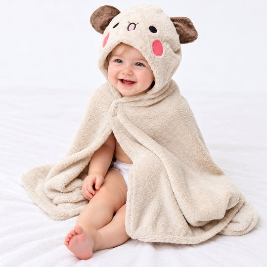 CloudCape – Zachte Badcape voor Baby en Peuter