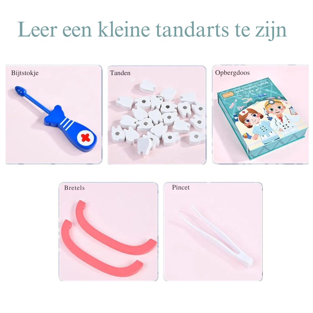 Dr. Dentist Speelset – Educatief Rollenspel voor Kinderen met Tandartsinstrumenten