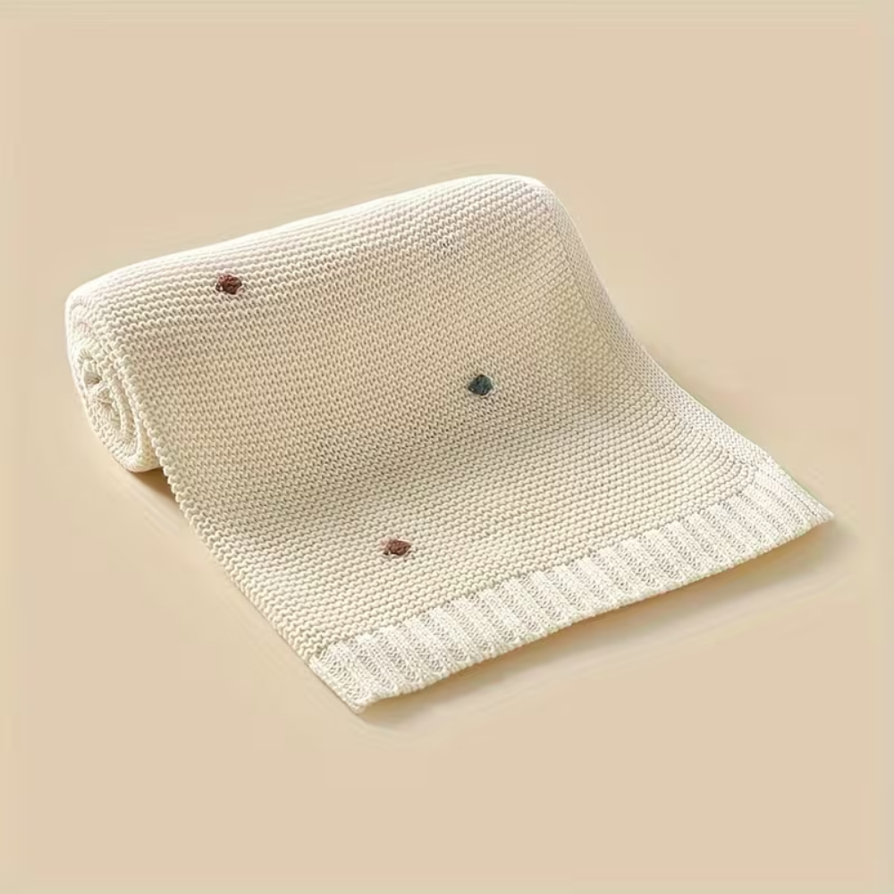 CozyCotton – Zachte Katoenen Gebreide Deken – Comfort voor Baby’s