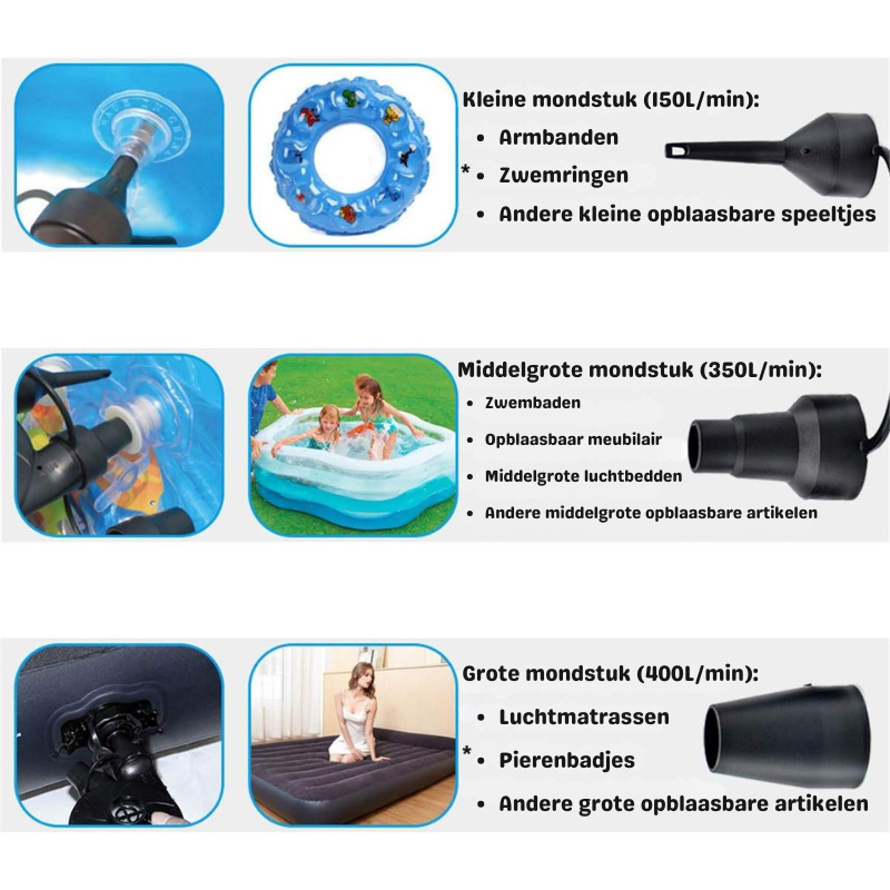 Milo & Moon - Elektrische Luchtpomp