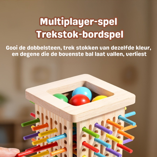 Milo’s Magische Toren™ – Drie-in-één Houten Stokspel