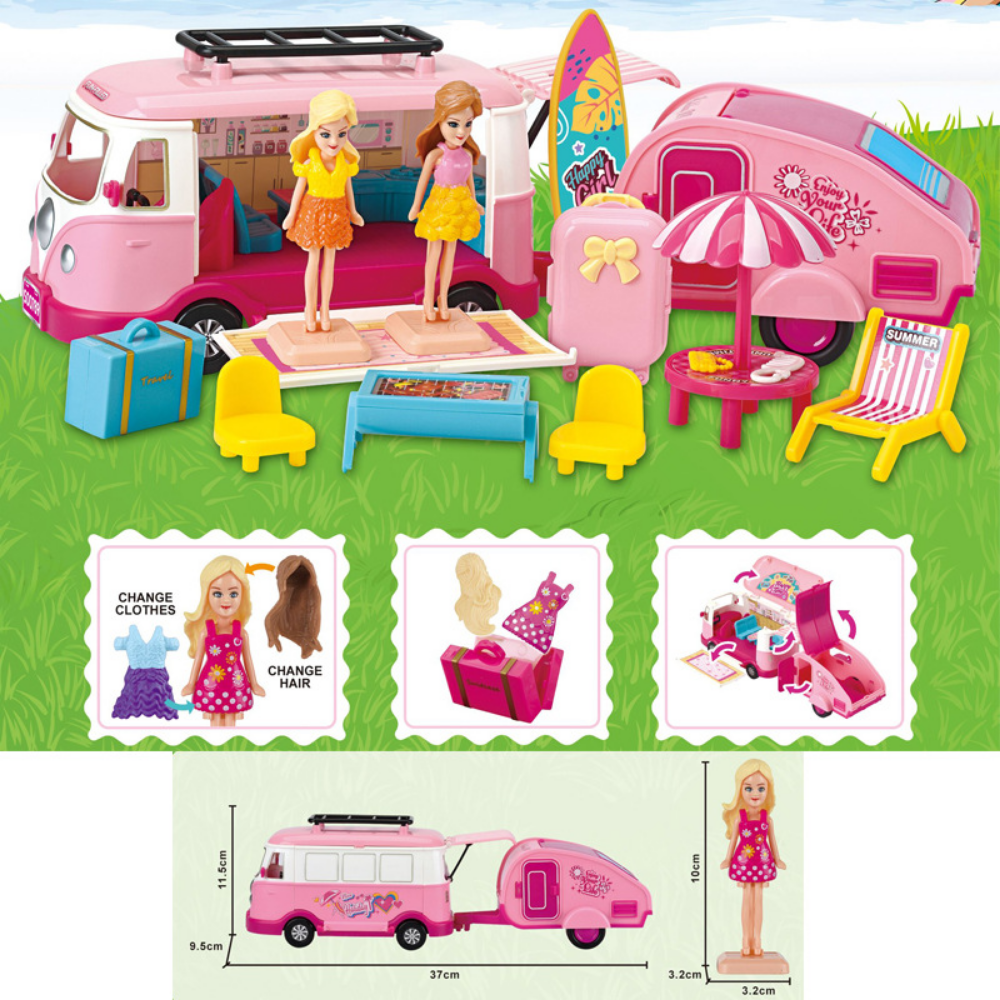 CamperDream – Draagbaar Poppenhuis in Campervorm