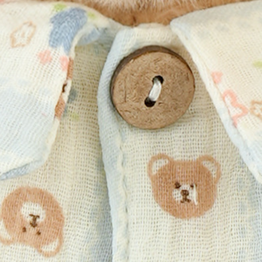 TeddyMia – Zachte Teddybeer in Gestreepte Pyjama