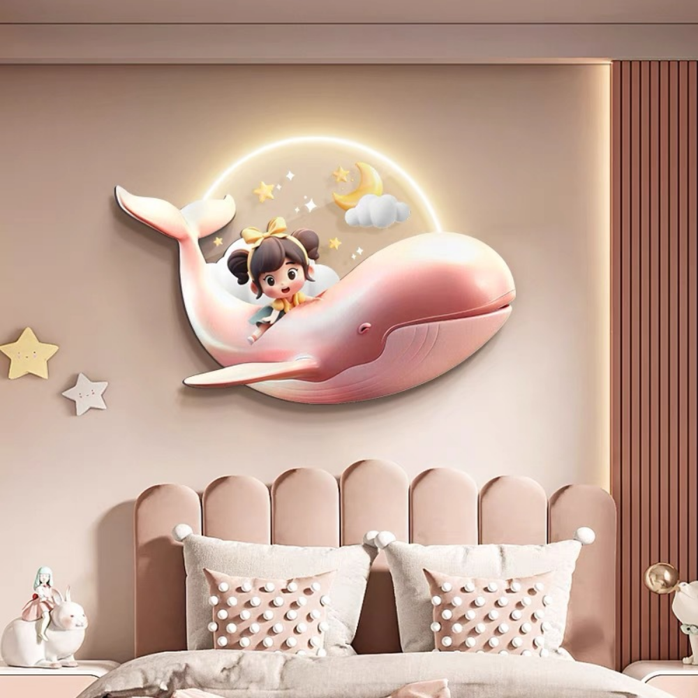 DolphinDream – Dolfijn Wandlamp voor Kinderkamer