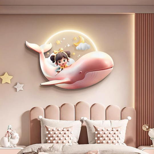 DolphinDream – Dolfijn Wandlamp voor Kinderkamer