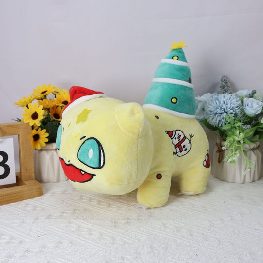 <font dir="auto" style="vertical-align: inherit;"><font dir="auto" style="vertical-align: inherit;">Nouvelle peluche de Noël transfrontalière bonhomme de neige, sapin de Noël, salamandre, coussin mignon, jouet en peluche, chapeau</font></font>