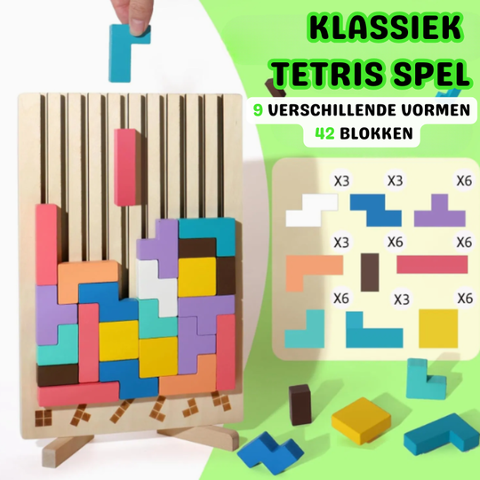 TetriSmart™ – Houten Stapelspel