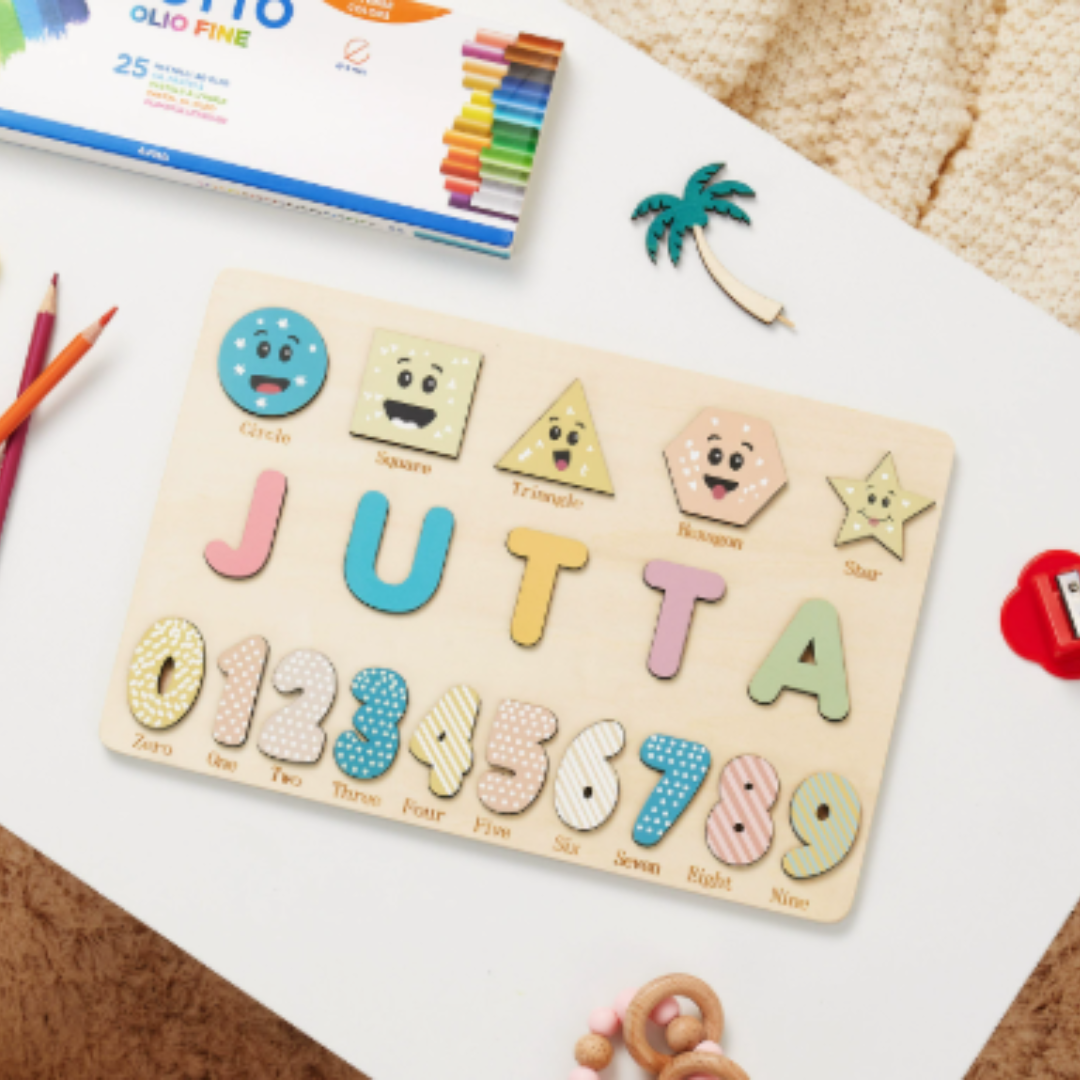 NamePuzzle – Gepersonaliseerde Houten Naampuzzel