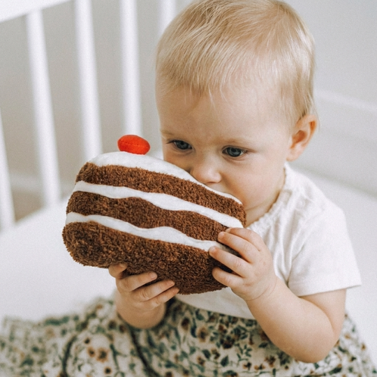 ChocoSlice – Taartpunt Knuffel van Zacht Pluche
