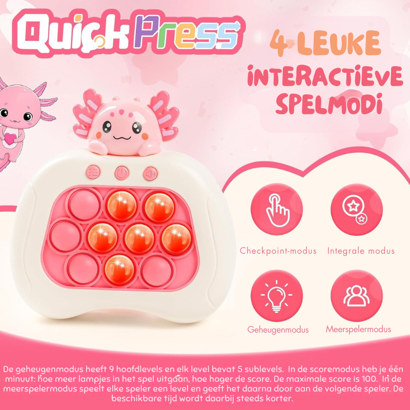 JoyPop™ – Fidget Spelconsole voor Peuters, Educatief en Sensorisch