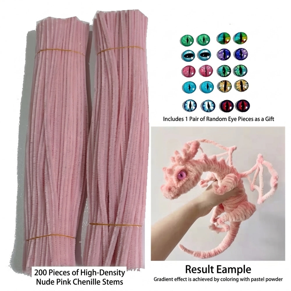 <font dir="auto" style="vertical-align: inherit;"><font dir="auto" style="vertical-align=" inherit>Kit de matériel pour poupée dinosaure en cure-pipe torsadé, matériaux de bricolage, bandes de peluche, cure-pipes créatifs en gros</font></font>