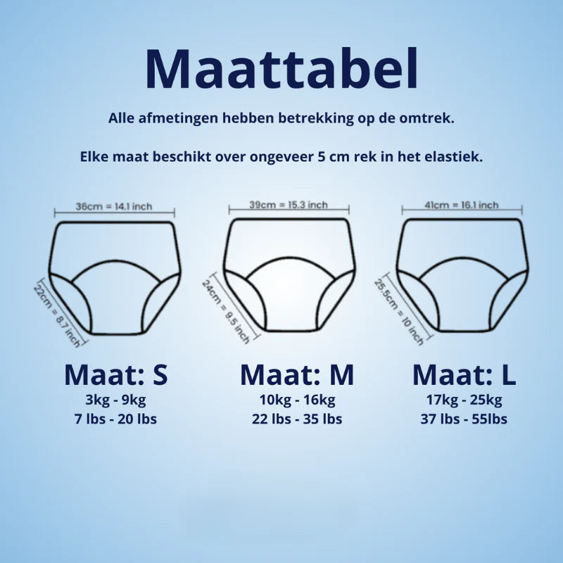 PottyPals – Herbruikbare Lekvrije Trainingsbroekjes voor Peuters