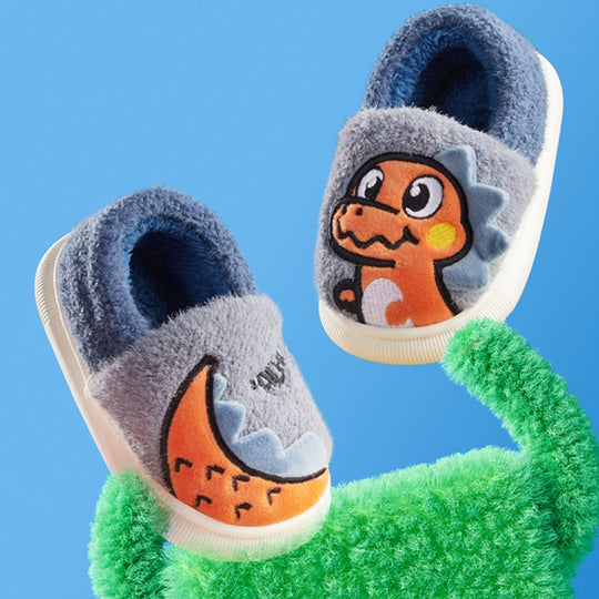 DinoWarm – Warme Kinderschoenen met Dinosaurusdesign