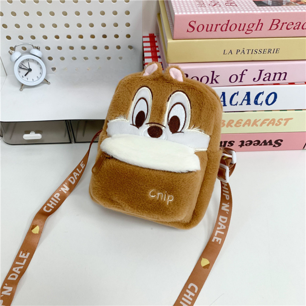 PlushBuddy – Pluche Cartoon Crossbody Tas