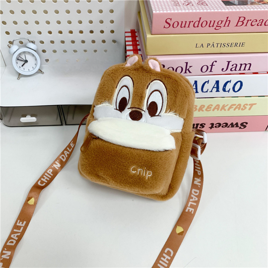 PlushBuddy – Pluche Cartoon Crossbody Tas