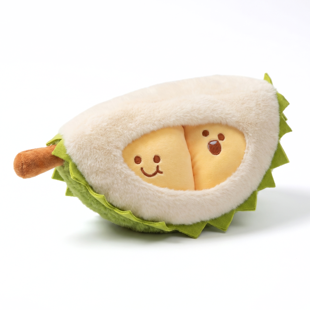 DurianCuddle – Durian Fruit Knuffel met Open Design