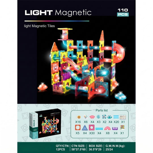 MagnetTrack – Magnetische Knikkerbaan met Licht