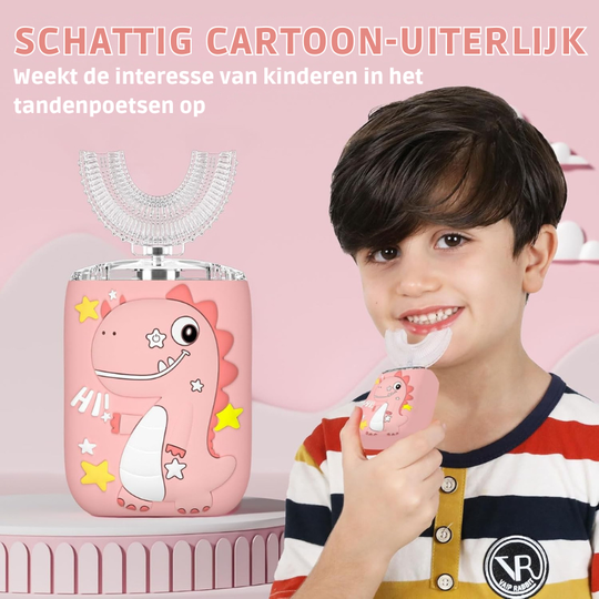 MiloBrush™ Kinder Elektrische Tandenborstel – T-Rex Editie (360° U-Vorm, met tandpasta)