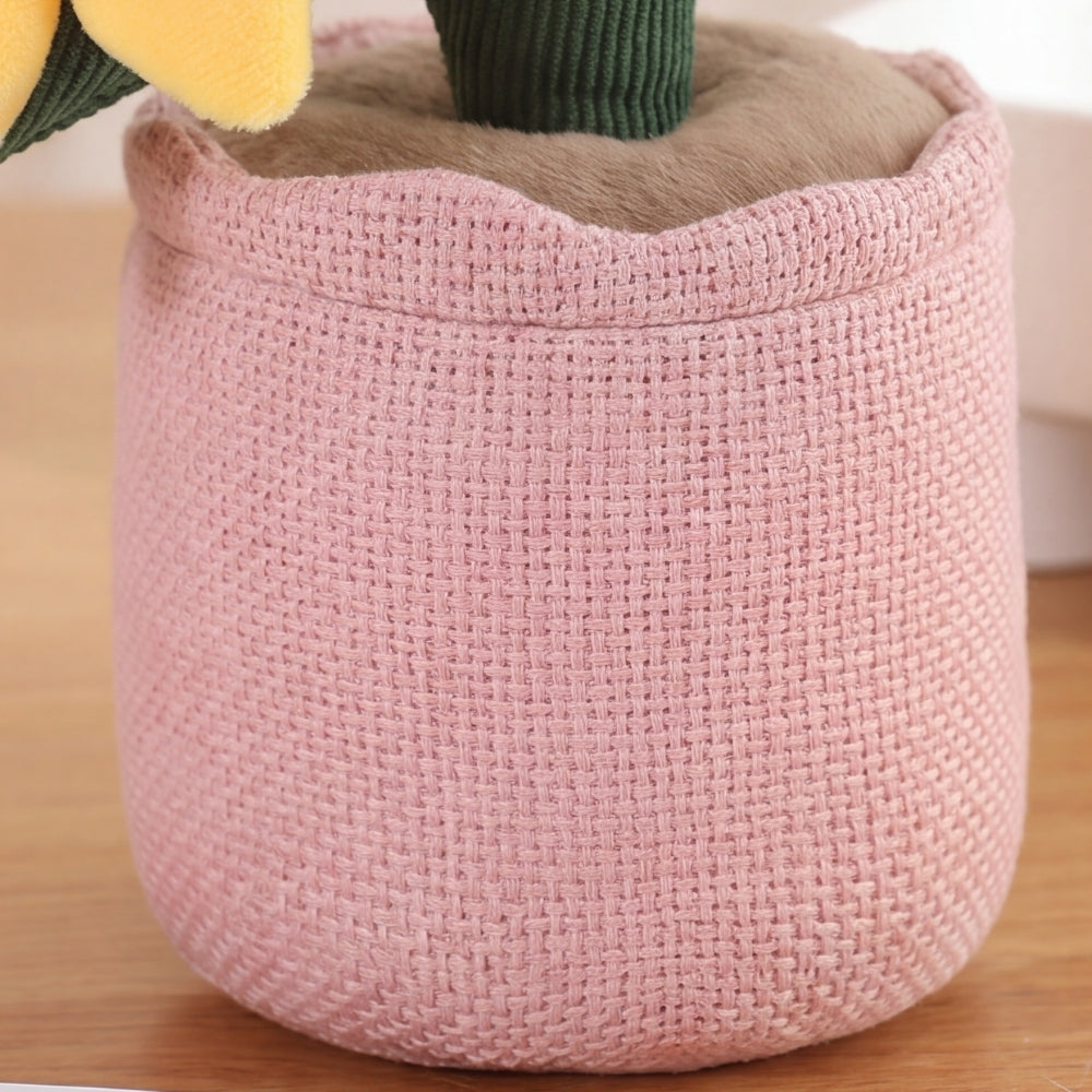 SunnyBloom – Pluche Zonnebloemen in Bloempot