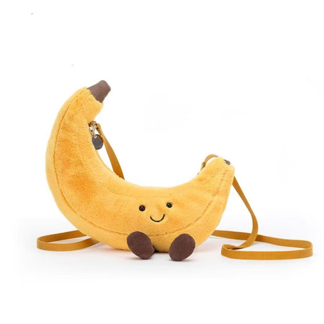 SnackBag – Pluche Schoudertasje Avocado, Toast & Watermeloen