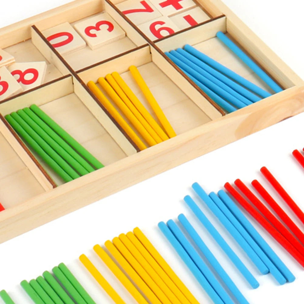 MathSticks™ – Montessori Houten Rekenstokjes voor Kinderen