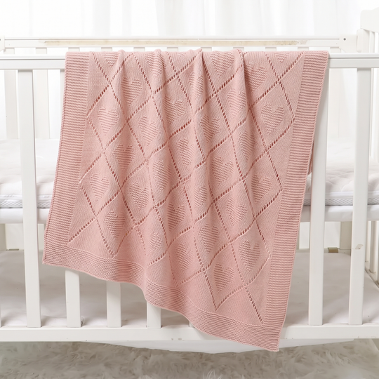 CozyCotton – Soft Cotton Knitted Baby Blanket, Cosy Comfort for Babies
