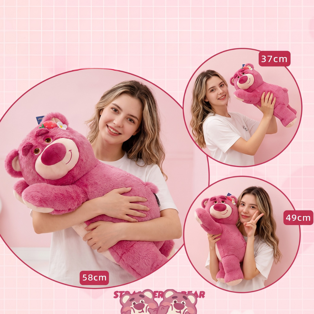 StrawberryCuddle – Zachte Roze Beer Knuffel