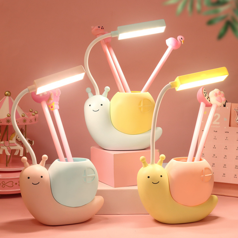 SnailGlow – LED Bureaulamp met Pennenhouder