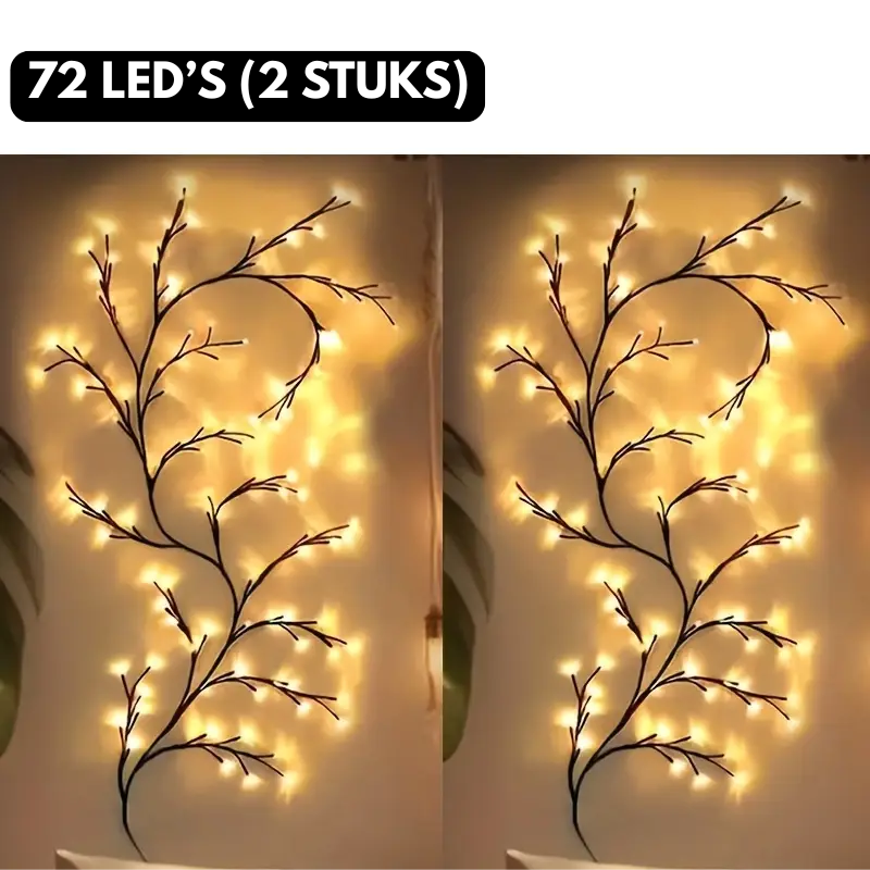 LumiVine™ – Buigbare LED Wilgentaklamp met Lichtjes