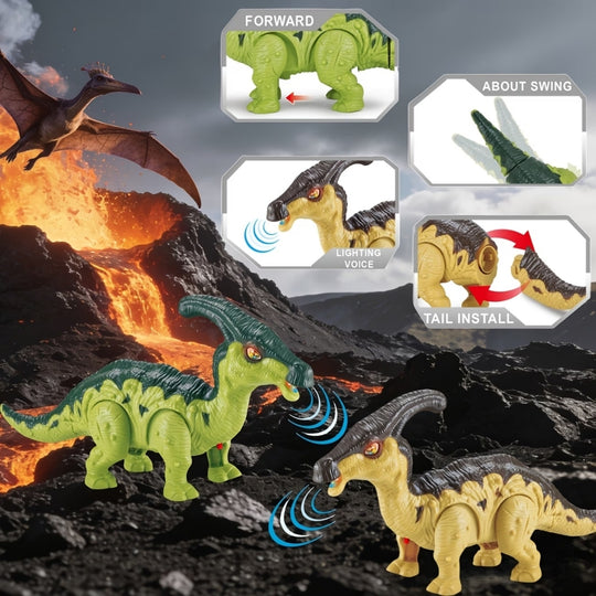 DinoStap – Lopende Speelgoeddinosaurus met Licht en Geluid