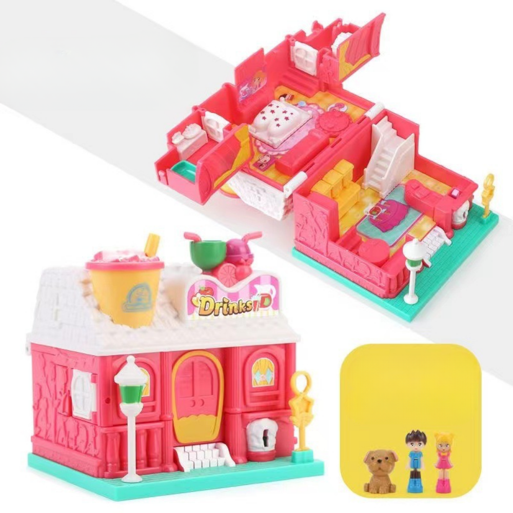 <font dir="auto" style="vertical-align: inherit;"><font dir="auto" style="vertical-align: inherit;">Fille Jouet Enfants Surprise Transformation Maison Ville Princesse Maison de Poupée Jeu Maison Mini Simulation Artisanale Éducative</font></font>