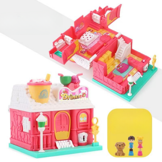 <font dir="auto" style="vertical-align: inherit;"><font dir="auto" style="vertical-align: inherit;">Fille Jouet Enfants Surprise Transformation Maison Ville Princesse Maison de Poupée Jeu Maison Mini Simulation Artisanale Éducative</font></font>