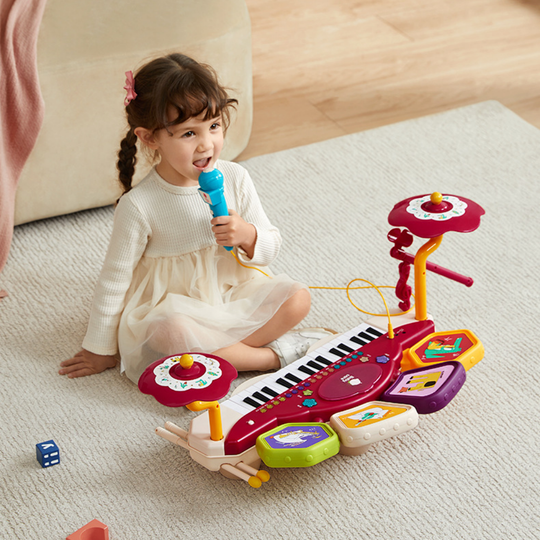 <font dir="auto" style="vertical-align: inherit;"><font dir="auto" style="vertical-align=" inherit>Mini piano électronique pour enfants Babycare, un jouet musical pour débutants, adapté aux garçons et aux filles.</font></font>