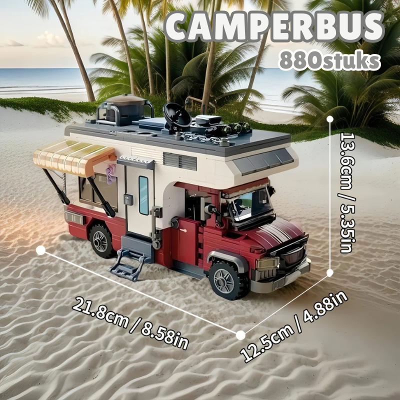 CamperLux™ – 880-delige Luxe Camper Bouwset – Inclusief Verlichting & DIY Model