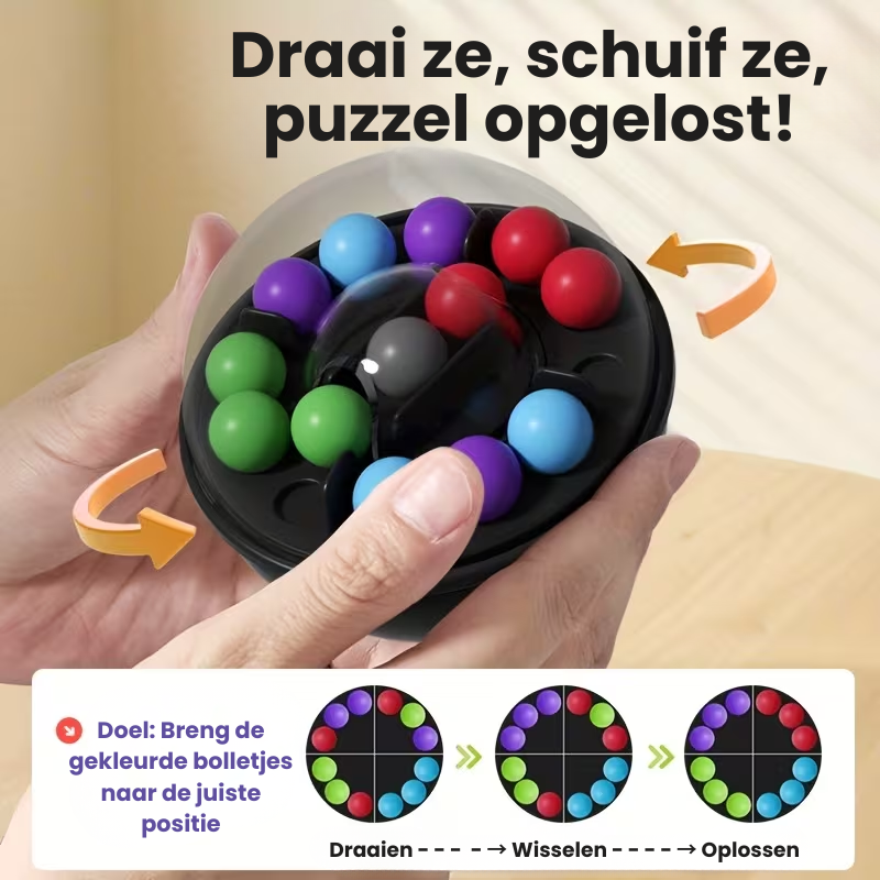 OrbitPuzzle™ – Roterende Puzzelbal met Haak voor Kinderen