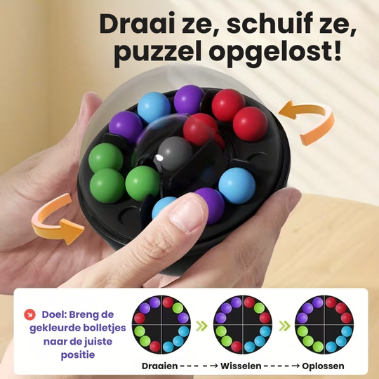 OrbitPuzzle™ – Roterende Puzzelbal met Haak voor Kinderen