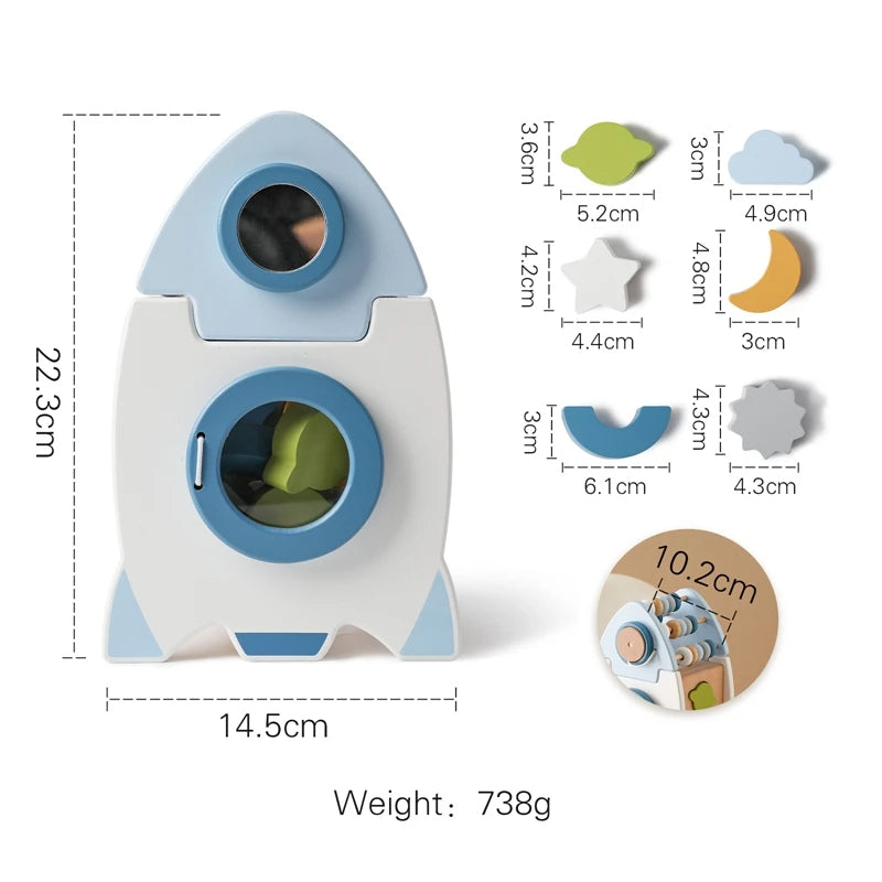 Explorer Raket™ – Handgemaakt Montessori Speelgoed
