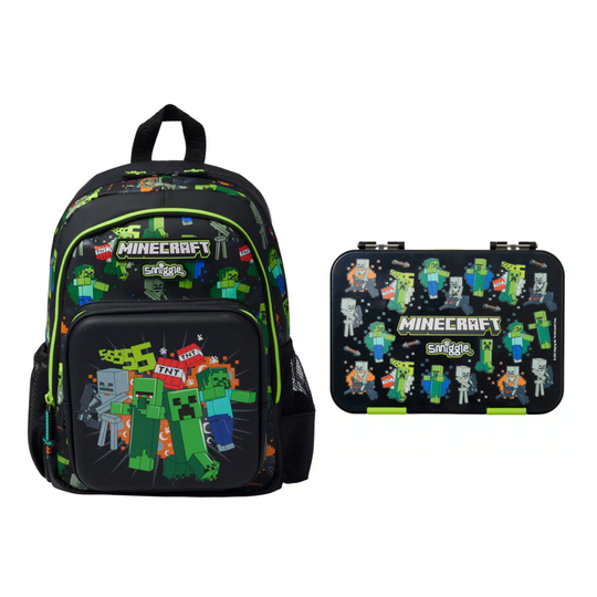 PixelTrail – Middelgrote Schoolrugzak met Accessoires