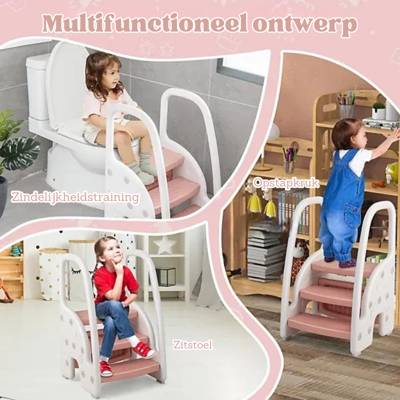 StepUp™ – 3-traps Verstelbaar Kinderkrukje
