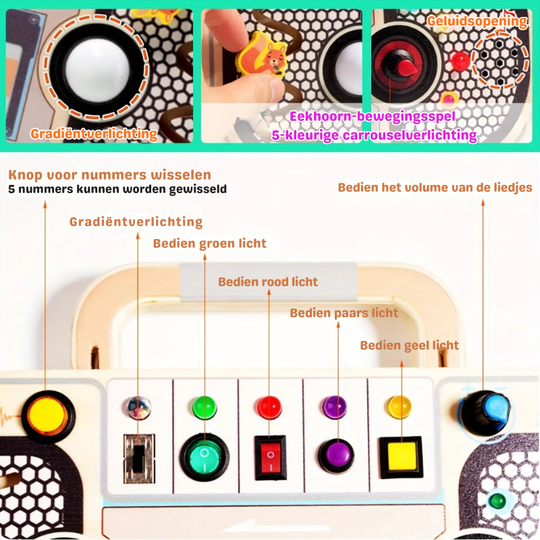 BrightPlay™ – Interactieve Houten Activiteitentafel