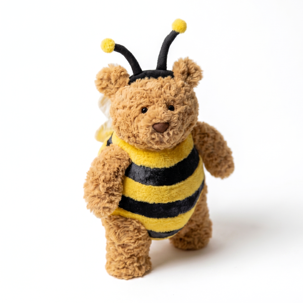 DressyCuddle – Teddybeer Knuffel met Outfit van Zacht Pluche