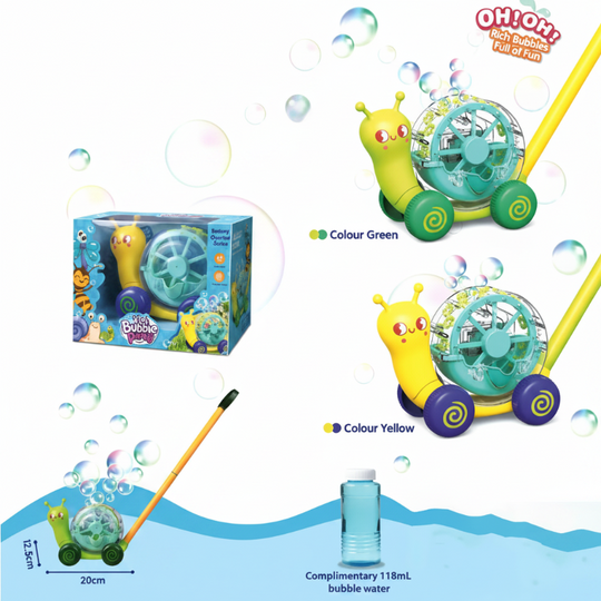 BubbelSlak automatische bellenblaas slak - Milo & Moon
