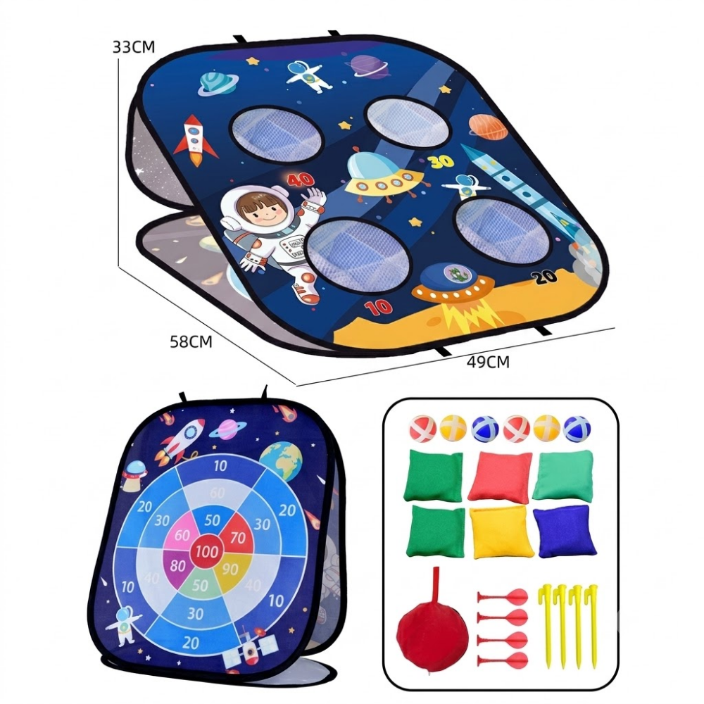 SpaceToss – 3-in-1 Werpspel voor Kinderen