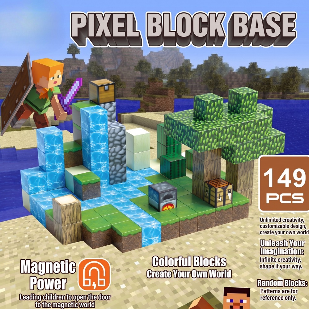 <font dir="auto" style="vertical-align: inherit;"><font dir="auto" style="vertical-align: inherit;">Bloc de construction magnétique Minecraft DIY Modèle magnétique Assemblage magnétique Cadeau pour enfants En gros Assemblage magnétique</font></font>
