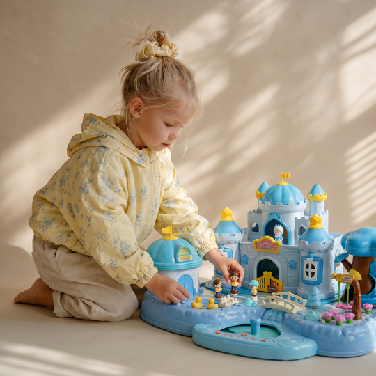 CastleDream – Magnetisch Poppenhuis met 4 Poppen