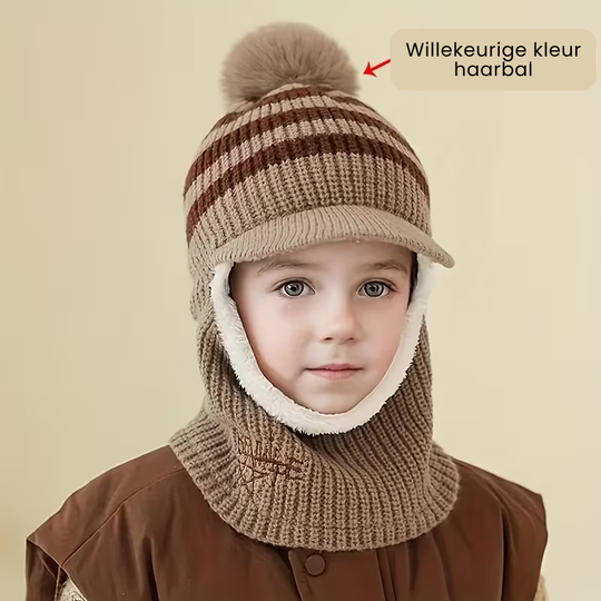 FrostGuard™ – Jongens Wintermuts met Nekbescherming